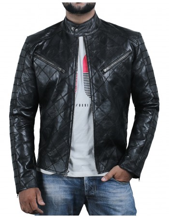 Laverapelle Men's Genuine Lambskin Leather Jacket (Patchwork) - 2001615 Laverapelle Men's Genuine Lambskin Leather Jacket (Patchwork) - 2001615
