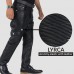 Laverapelle Men's Genuine Lambskin Leather Pants (Black, Biker Pants) - 2304001