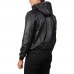 Laverapelle Men's Genuine Lambskin Leather Jacket (Black, Hooded Jacket) - 2401001
