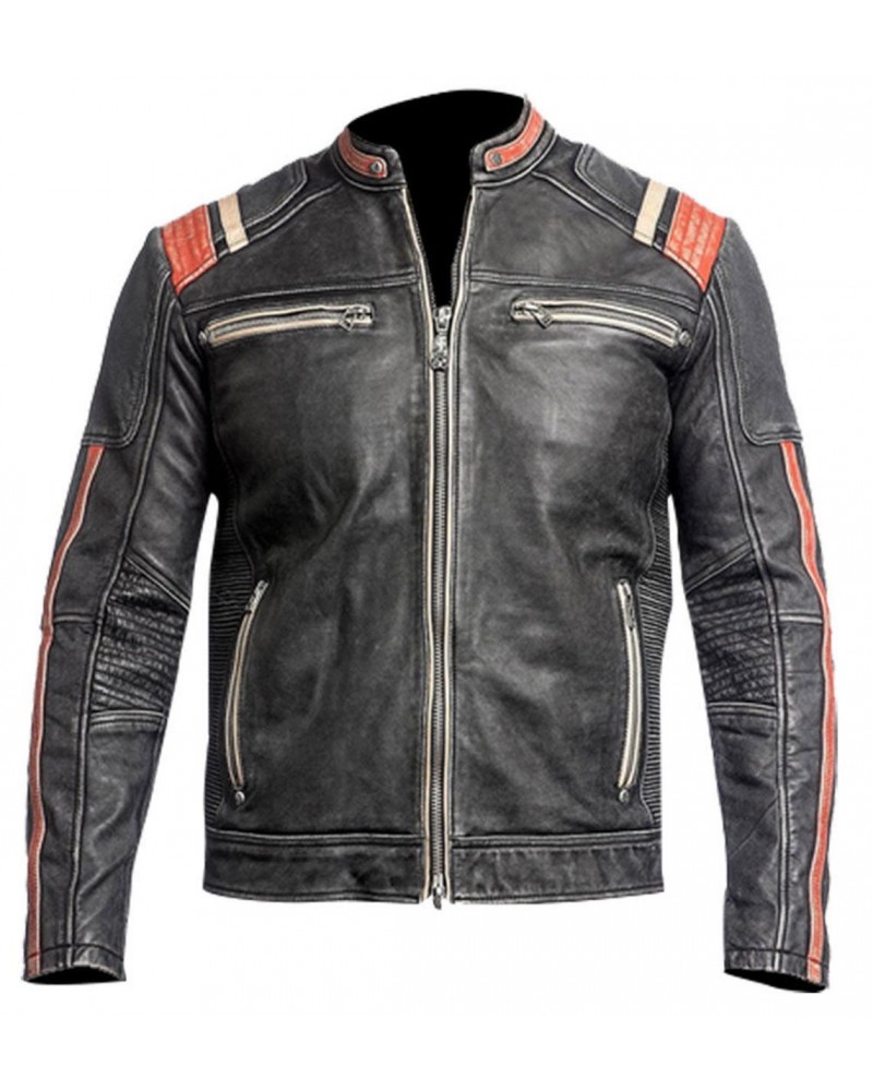 Laverapelle Men's Genuine Lambskin Leather Jacket (Black, Racer Jacket) - 2401004 Laverapelle Men's Genuine Lambskin Leather Jacket (Black, Racer Jacket) - 2401004