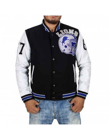 Laverapelle Men's Letterman Varsity Detroit Leather Jacket (Black, Biker Jacket) - 2401009 Laverapelle Men's Letterman Varsity Detroit Leather Jacket (Black, Biker Jacket) - 2401009