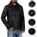 Laverapelle Men's Genuine Lambskin Leather Jacket (Black, Double Rider Jacket) - 2401011