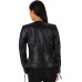 Laverapelle Women's Genuine Lambskin Textured Leather Racer Jacket Laverapelle Women's Genuine Lambskin Textured Leather Racer Jacket