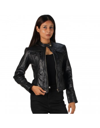 Laverapelle Women's Genuine Lambskin Moto Style Leather Jacket Laverapelle Women's Genuine Lambskin Moto Style Leather Jacket