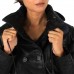 Laverapelle Women's Genuine Lambskin Short Hooded Leather Pea Coat Laverapelle Women's Genuine Lambskin Short Hooded Leather Pea Coat