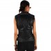 Laverapelle Women's Genuine Lambskin Biker Style Leather Vest