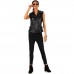 Laverapelle Women's Genuine Lambskin Biker Style Leather Vest