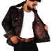 Laverapelle Men’s Maverick Cowhide Brown Fur Leather Jacket (Blazer Jacket) - 2501001 Laverapelle Men’s Maverick Cowhide Brown Fur Leather Jacket (Blazer Jacket) - 2501001