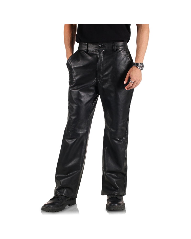 Laverapelle Men's Genuine Lambskin Leather Pants (Black, Leather Jeans) - 2504002 Laverapelle Men's Genuine Lambskin Leather Pants (Black, Leather Jeans) - 2504002