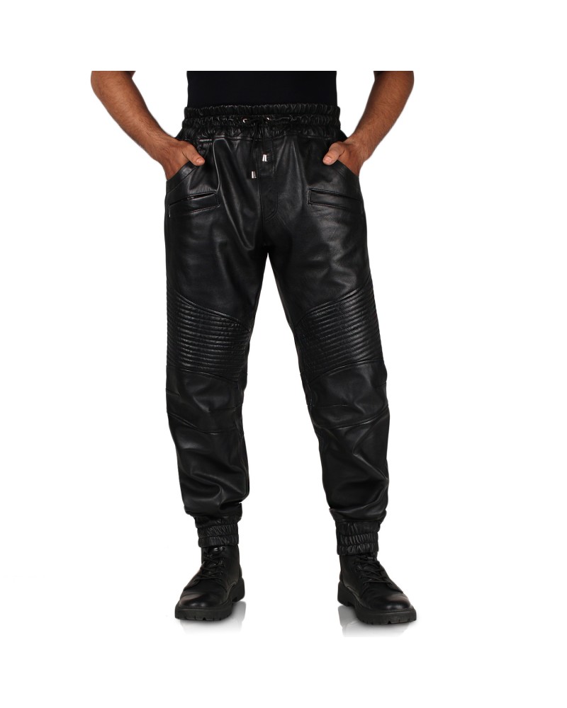 Laverapelle Men’s Quilted Leather Jogger Pants - 2504006 Laverapelle Men’s Quilted Leather Jogger Pants - 2504006