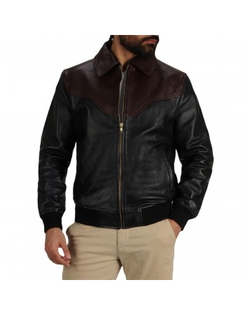Laverapelle Men's Genuine Lambskin Western Bomber Jacket Laverapelle Men's Genuine Lambskin Western Bomber Jacket