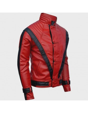 Michael Jackson Thriller Style Leather Cosplay Jacket, Custom-made 80s costume Michael Jackson Thriller Style Leather Cosplay Jacket, Custom-made 80s costume