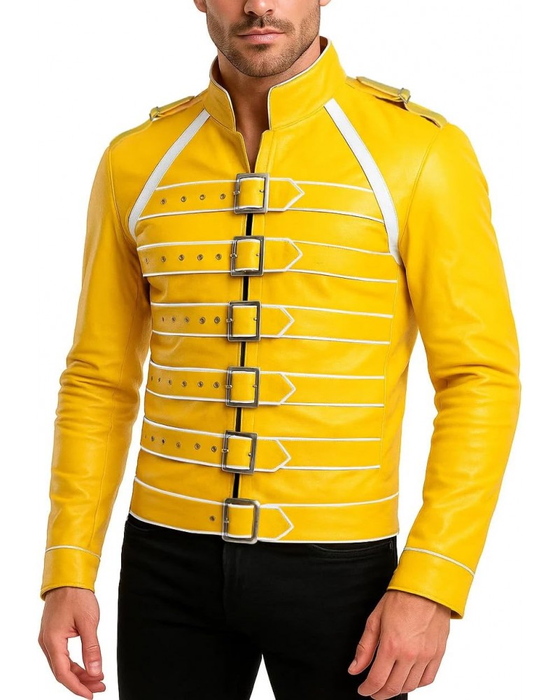 Freddie Mercury Wembley Belted Jacket | 80s Music Legend Stage Performance Outfit