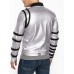 Michael Jackson Bad Tour Silver Buckle Sleeve Jacket | Iconic Stage Punk Style