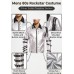 Michael Jackson Bad Tour Silver Buckle Sleeve Jacket | Iconic Stage Punk Style