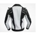 Michael Jackson Pepsi Punk Rock Style Black and White Leather Biker Jacket