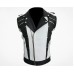 Michael Jackson Pepsi Punk Rock Style Black and White Leather Biker Jacket