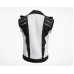 Michael Jackson Pepsi Punk Rock Style Black and White Leather Biker Jacket