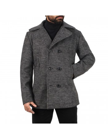 Laverapelle Men’s Merino Wool Melton Peacoat - 2602001 Laverapelle Men’s Merino Wool Melton Peacoat - 2602001