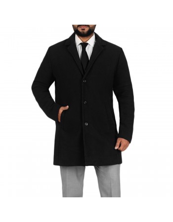 Laverapelle Men’s Merino Wool Melton Over Coat - 2602002 Laverapelle Men’s Merino Wool Melton Over Coat - 2602002