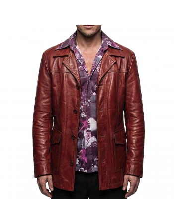 Laverapelle Men's Genuine Lambskin Leather Coat (Black, Officer Coat) - 2602006
