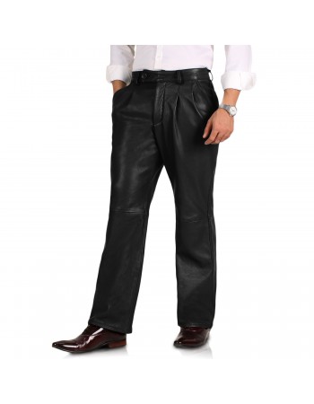Laverapelle Men's Pleated Leather Pants Laverapelle Men's Pleated Leather Pants
