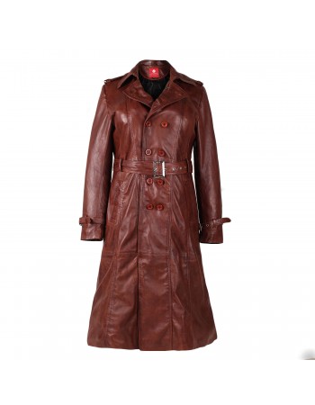 Laverapelle Women's Genuine Lambskin Leather Coat (Trench Coat) - 1822012 Laverapelle Women's Genuine Lambskin Leather Coat (Trench Coat) - 1822012