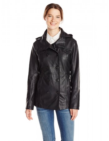 Laverapelle Women's Genuine Lambskin Leather Coat (Officer Coat) - 1522713 Laverapelle Women's Genuine Lambskin Leather Coat (Officer Coat) - 1522713