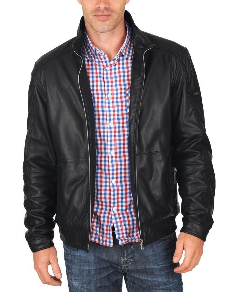 Laverapelle Men's Genuine Lambskin Leather Jacket (Classic Jacket) - 1501609