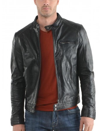 Laverapelle Men's Genuine Cowhide Leather Jacket (Racer Jacket) - 1501624 Laverapelle Men's Genuine Cowhide Leather Jacket (Racer Jacket) - 1501624