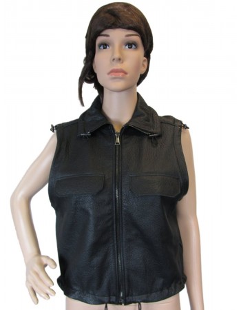 Laverapelle Women's Genuine Lambskin Leather Waist (Biker Vest) - 1523742