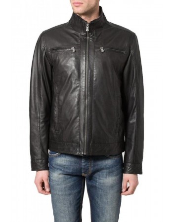 Laverapelle Men's Genuine Lambskin Leather Jacket (Racer Jacket) - 1501410