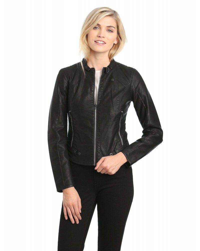 Laverapelle Women's Genuine Lambskin Leather Jacket (Fencing Jacket) - 1521747