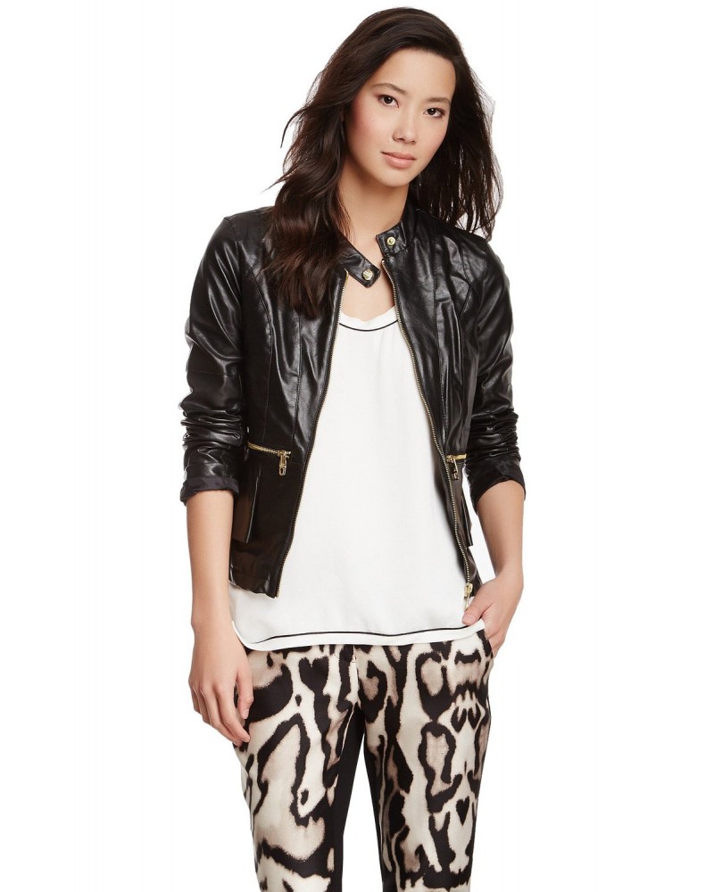 Laverapelle Women's Genuine Lambskin Leather Jacket (Fencing Jacket) - 1521736