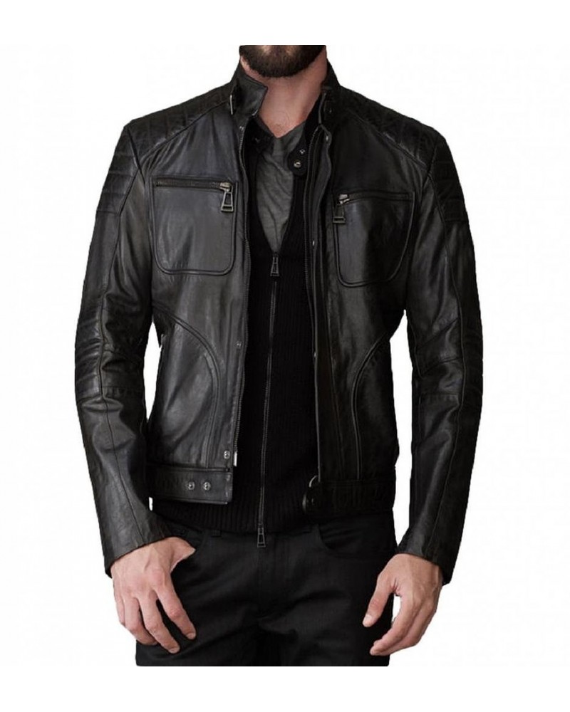 Laverapelle Men's Genuine Lambskin Leather Jacket (Fencing Jacket) - 1501366 Laverapelle Men's Genuine Lambskin Leather Jacket (Fencing Jacket) - 1501366