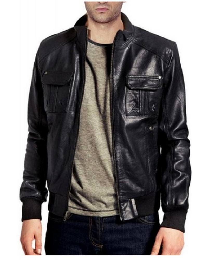 Laverapelle Men's Genuine Lambskin Leather Jacket (Bomber Jacket) - 1501054