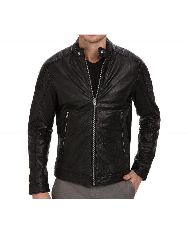 Laverapelle Men's Genuine Lambskin Leather Jacket (Racer Jacket) - 1501026 Laverapelle Men's Genuine Lambskin Leather Jacket (Racer Jacket) - 1501026