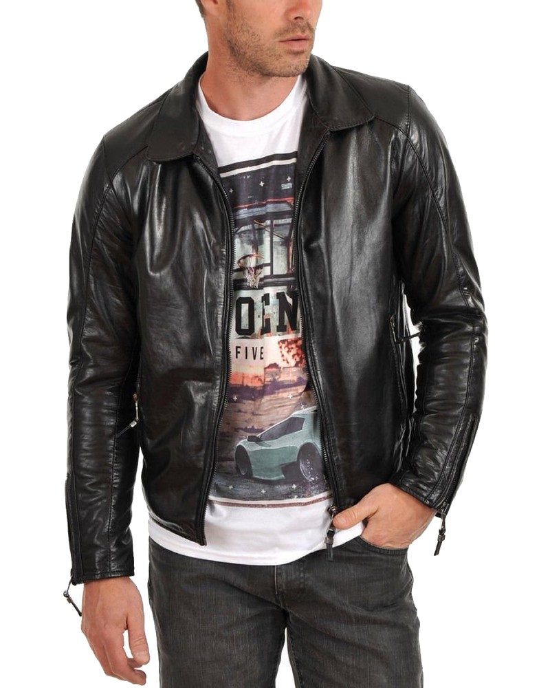 Laverapelle Men's Genuine Lambskin Leather Jacket (Aviator Jacket) - 1501519 Laverapelle Men's Genuine Lambskin Leather Jacket (Aviator Jacket) - 1501519