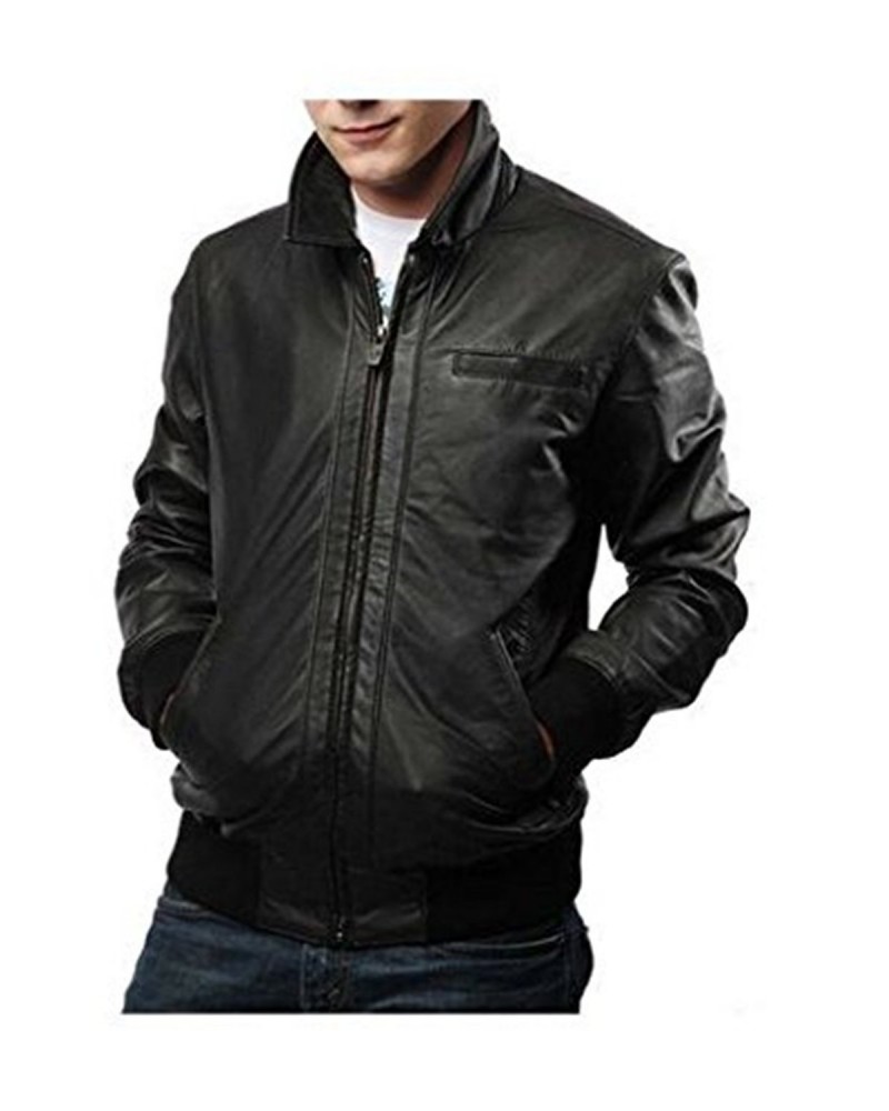 Laverapelle Men's Genuine Lambskin Leather Jacket (Bomber Jacket) - 1501446 Laverapelle Men's Genuine Lambskin Leather Jacket (Bomber Jacket) - 1501446