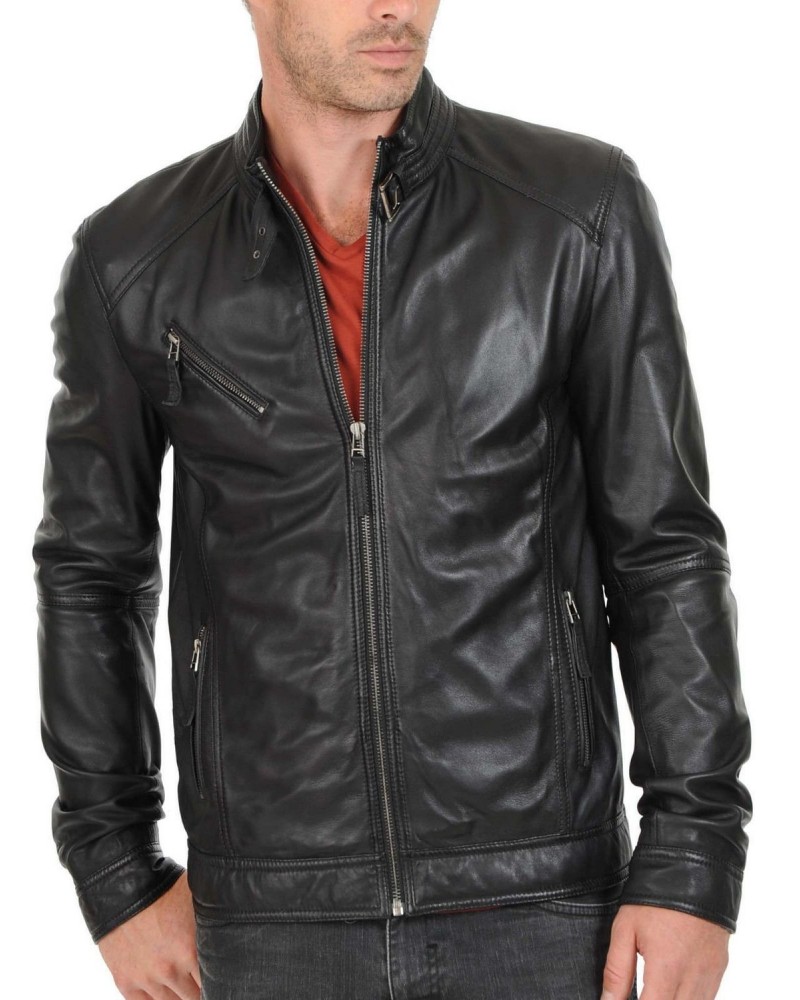 Laverapelle Men's Genuine Lambskin Leather Jacket (Classic Jacket) - 1501125 Laverapelle Men's Genuine Lambskin Leather Jacket (Classic Jacket) - 1501125