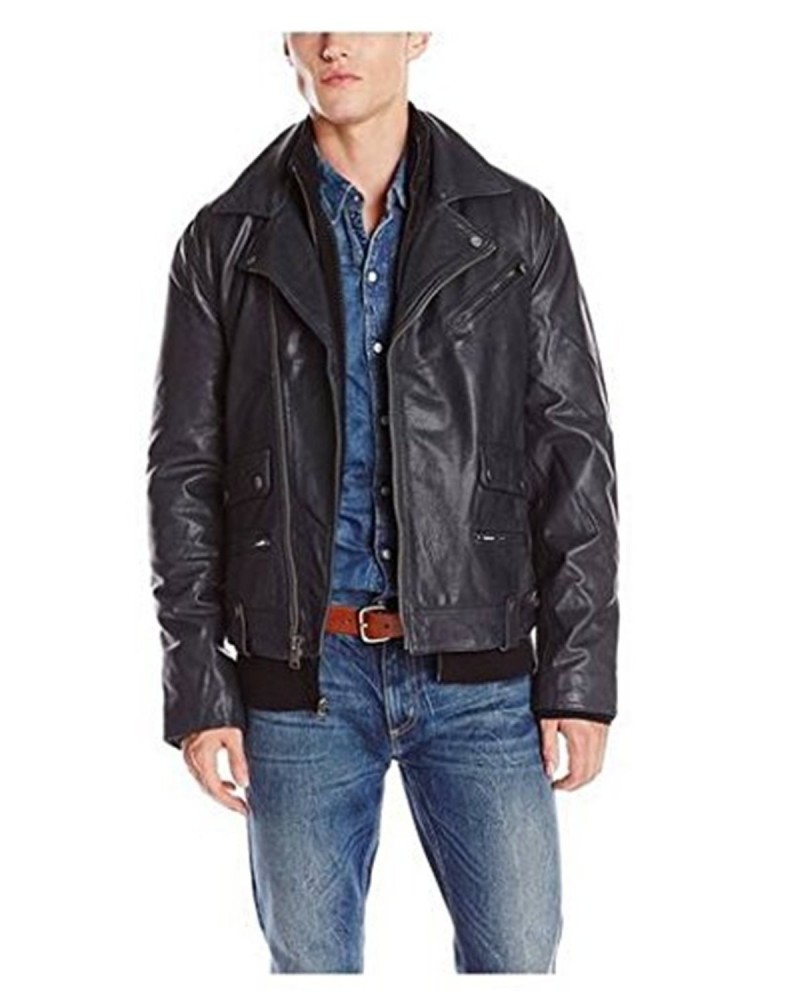 Laverapelle Men's Genuine Lambskin Leather Jacket (Double Rider Jacket) - 1501131 Laverapelle Men's Genuine Lambskin Leather Jacket (Double Rider Jacket) - 1501131
