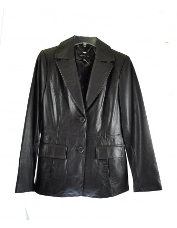 Laverapelle Women's Genuine Lambskin Leather Coat (Blazer Coat) - 1521714