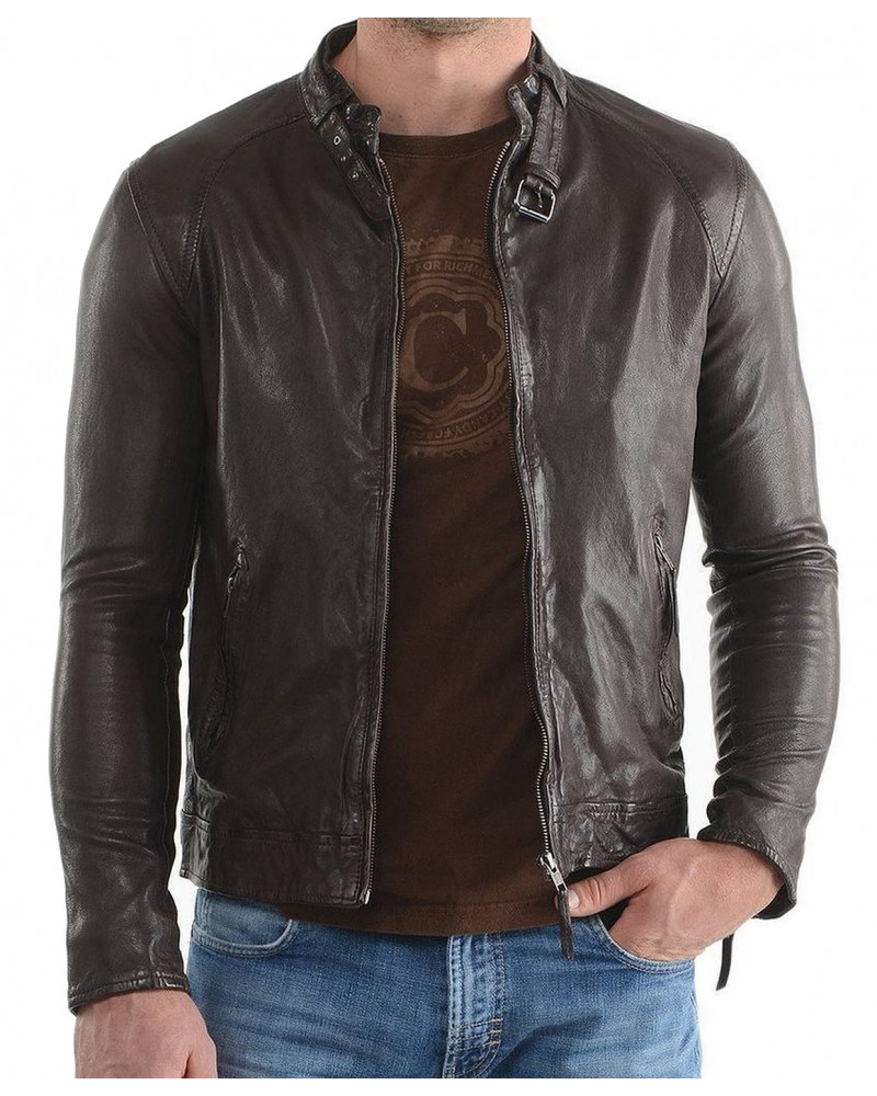Laverapelle Men's Genuine Lambskin Leather Jacket (Racer Jacket) - 1501647 Laverapelle Men's Genuine Lambskin Leather Jacket (Racer Jacket) - 1501647