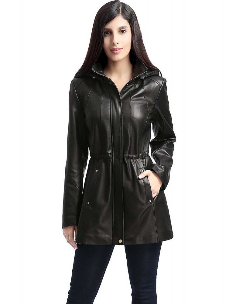 Laverapelle Women's Genuine Lambskin Leather Coat (Long Coat) - 1522684 Laverapelle Women's Genuine Lambskin Leather Coat (Long Coat) - 1522684