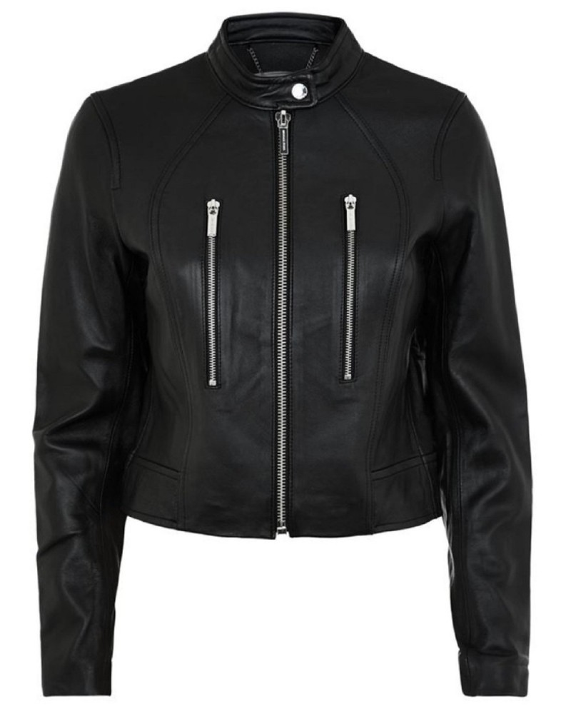 Laverapelle Women's Genuine Lambskin Leather Jacket (Fencing Jacket) - 1521738 Laverapelle Women's Genuine Lambskin Leather Jacket (Fencing Jacket) - 1521738